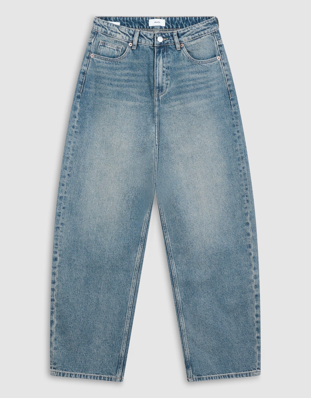 Baggy Fit Tinted Jeans Donkerblauw SHOEBY WOMEN
