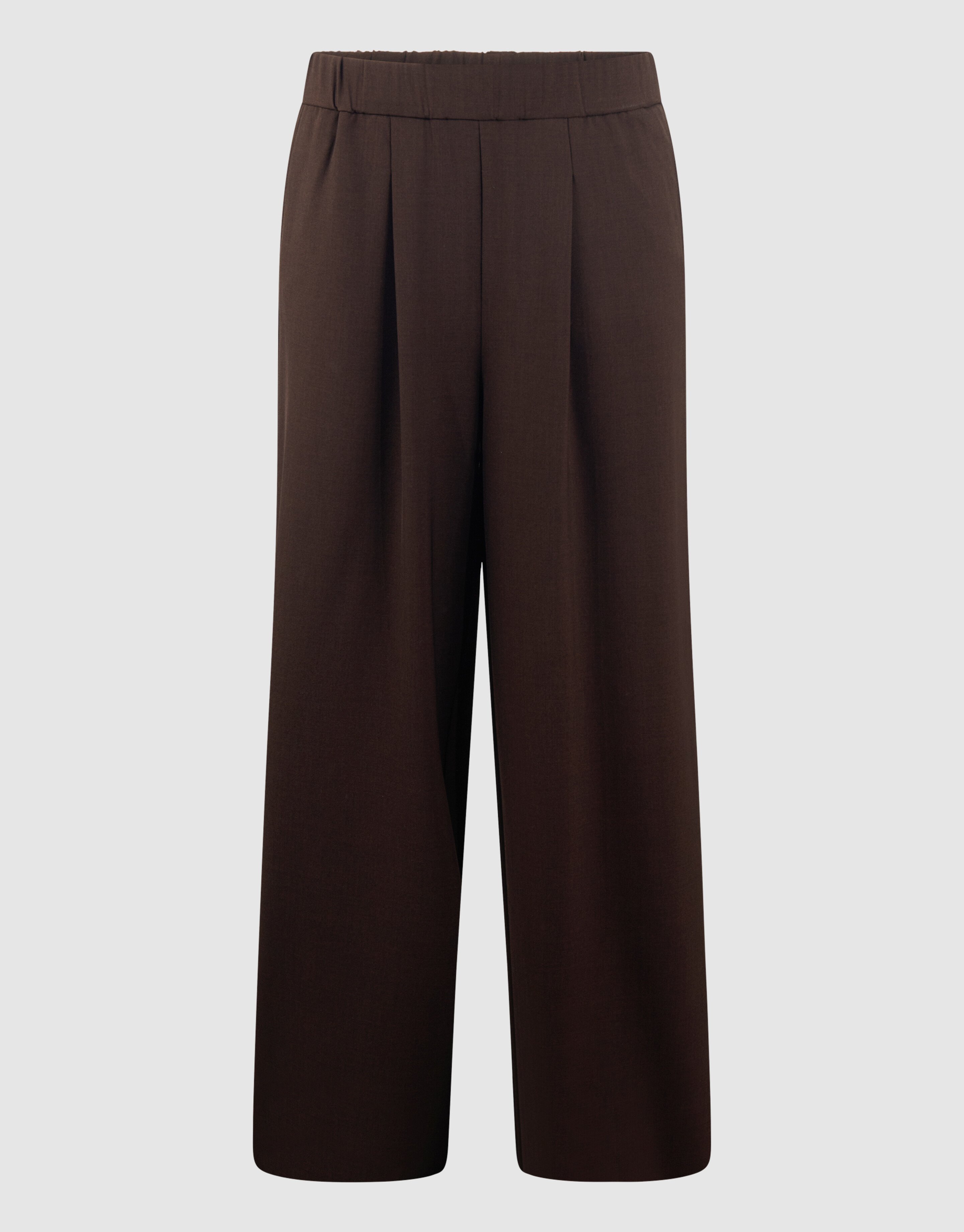 Wide Leg Fit Broek Donkerbruin By Mieke SHOEBY WOMEN