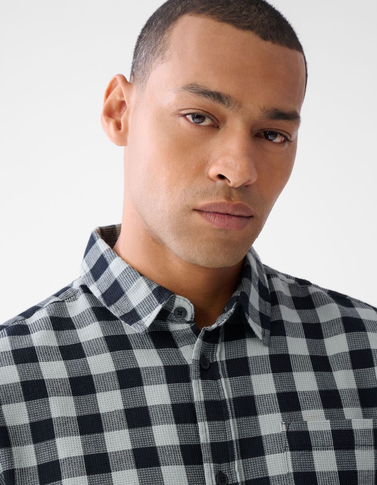 Geblokt Overhemd Zwart SHOEBY MEN