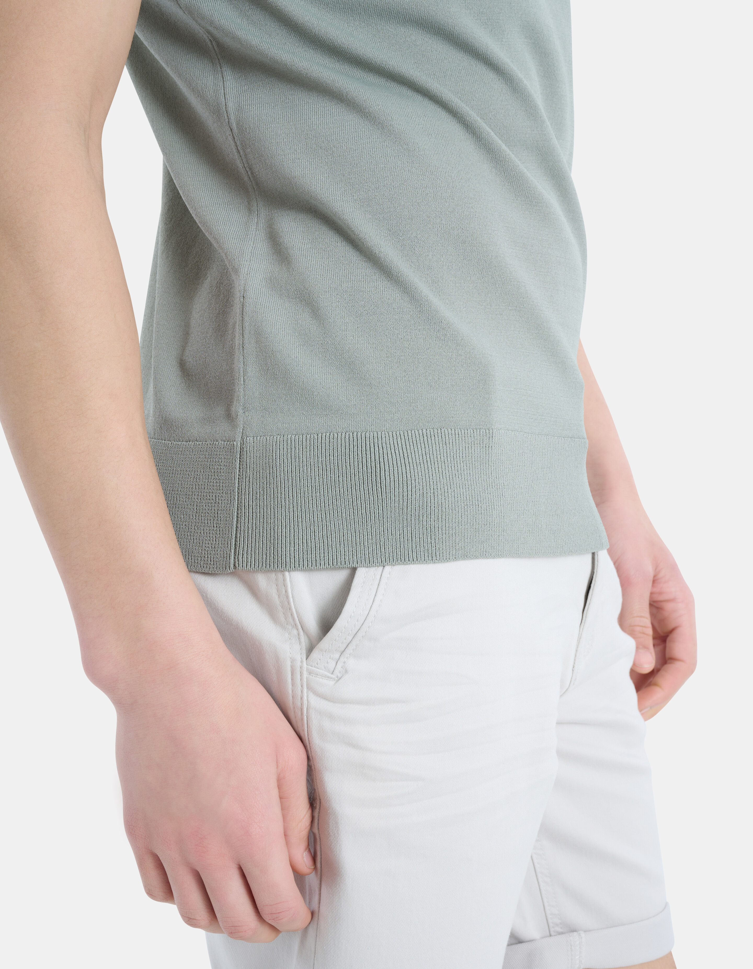 Zipper Knit Polo Shirt REFILL