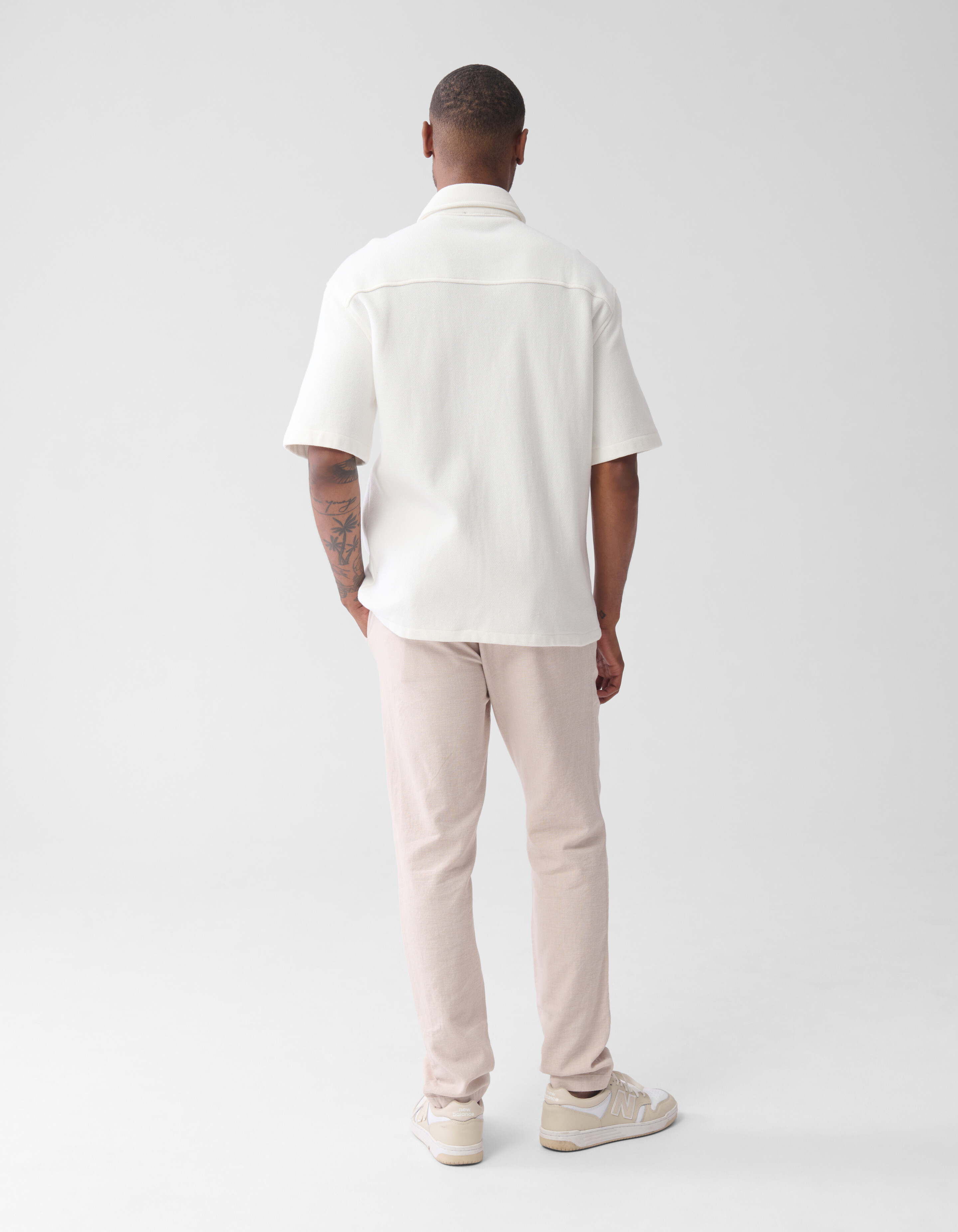 Pique Overshirt Gebroken Wit SHOEBY MEN