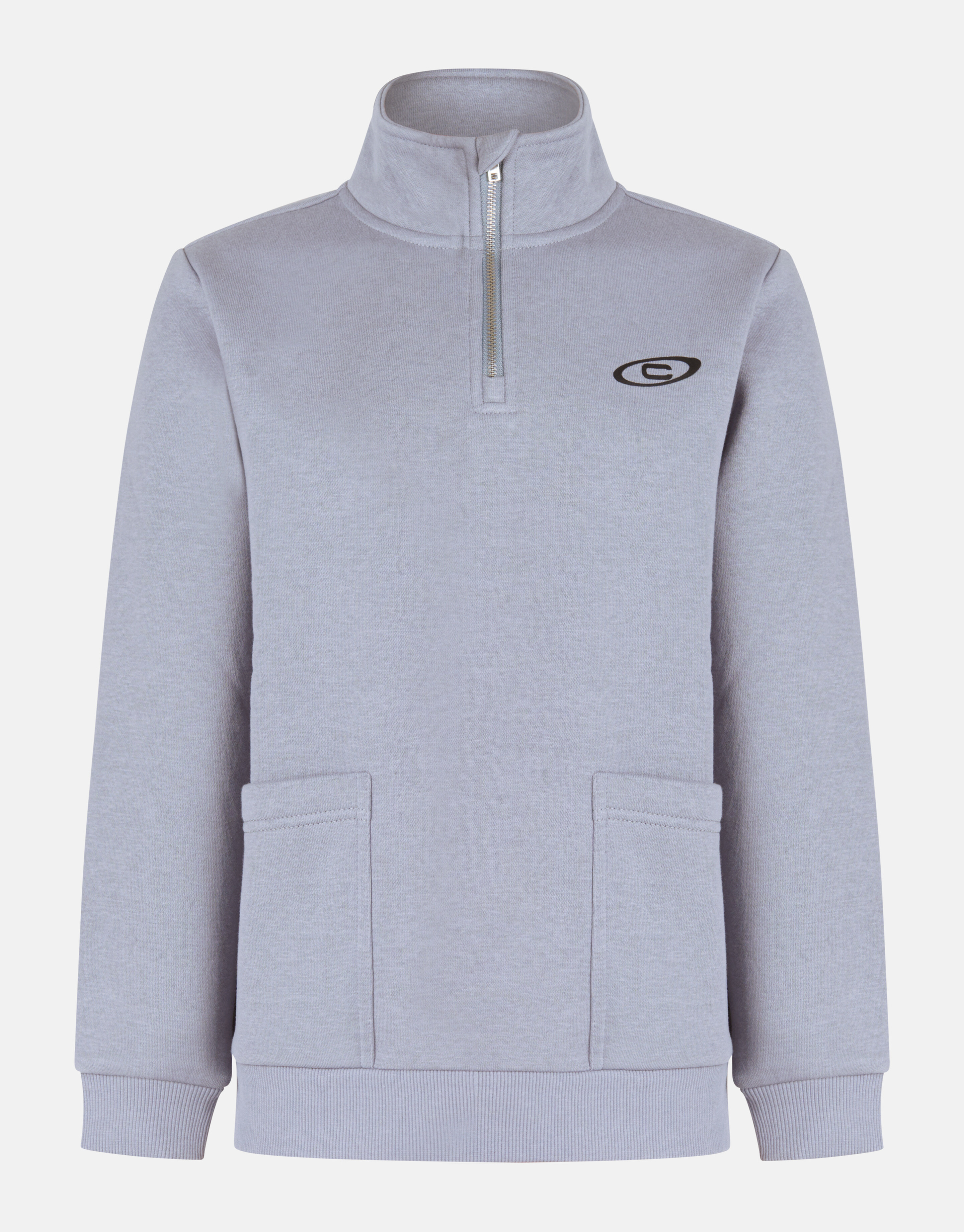 Half Zipper Sweater Grijs SHOEBY BOYS