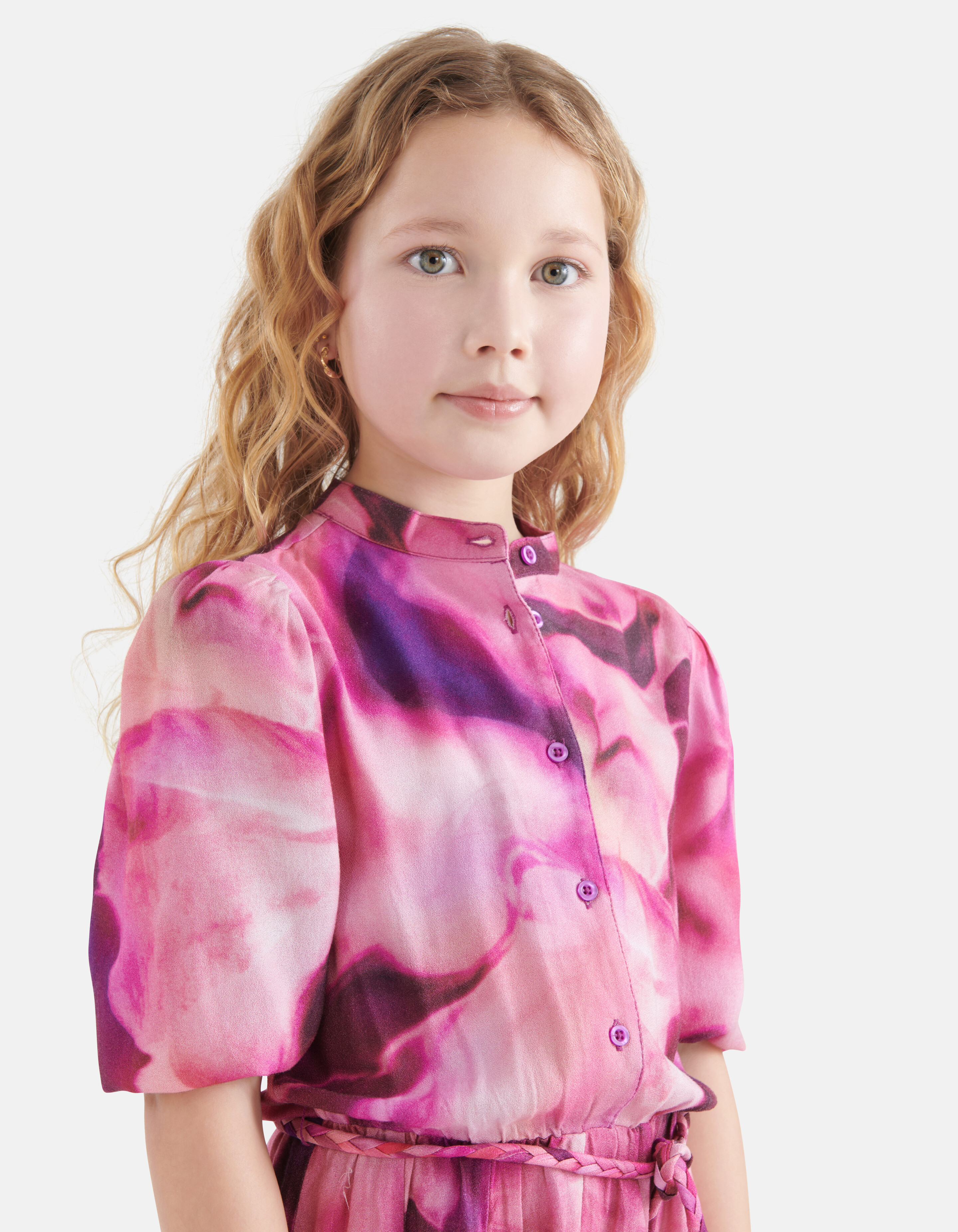 Tie Dye Print Jurk Roze SHOEBY GIRLS