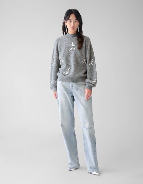 Wide Leg Fit Jeans Bleached By Fred SHOEBY WOMEN