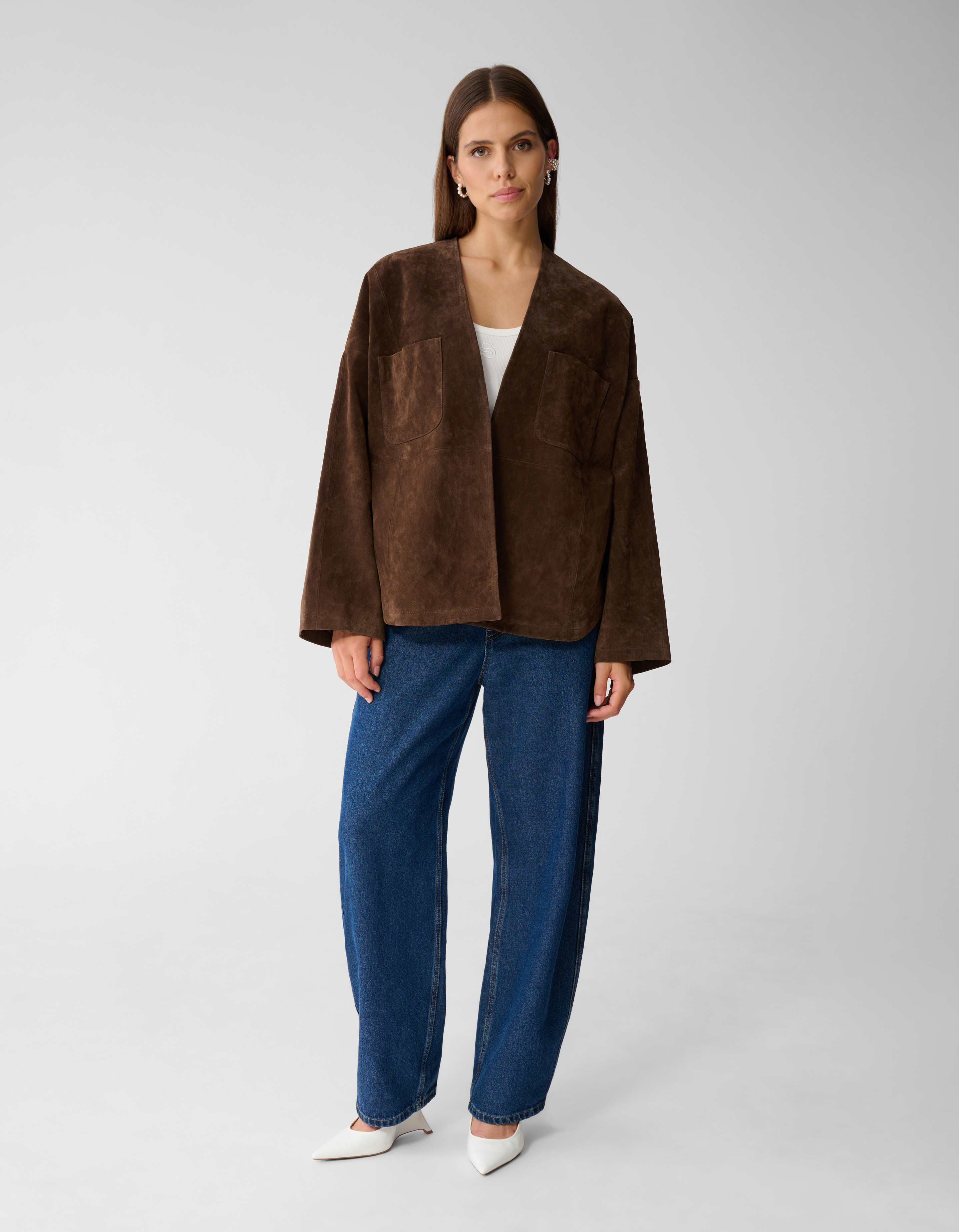 Relaxed Fit Suede Jack Bruin By Mieke SHOEBY WOMEN
