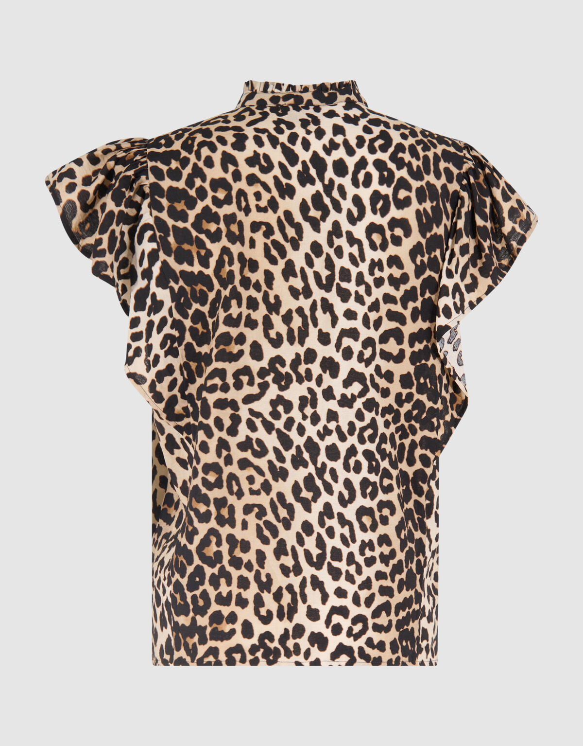 Leopard Ruffle Top Bruin SHOEBY WOMEN