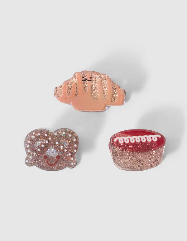 Bakery Haarclip Set Roze SHOEBY ACCESSOIRES
