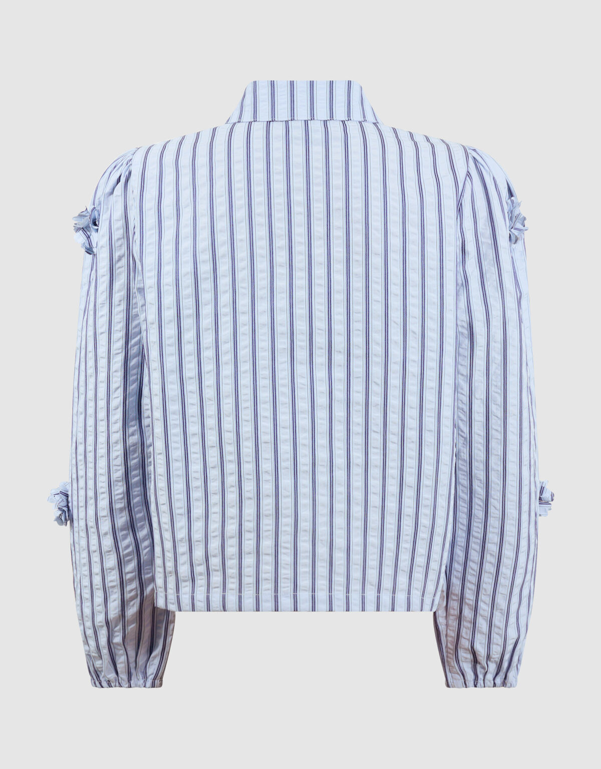 Pinstripe Flower Blouse Blauw SHOEBY GIRLS