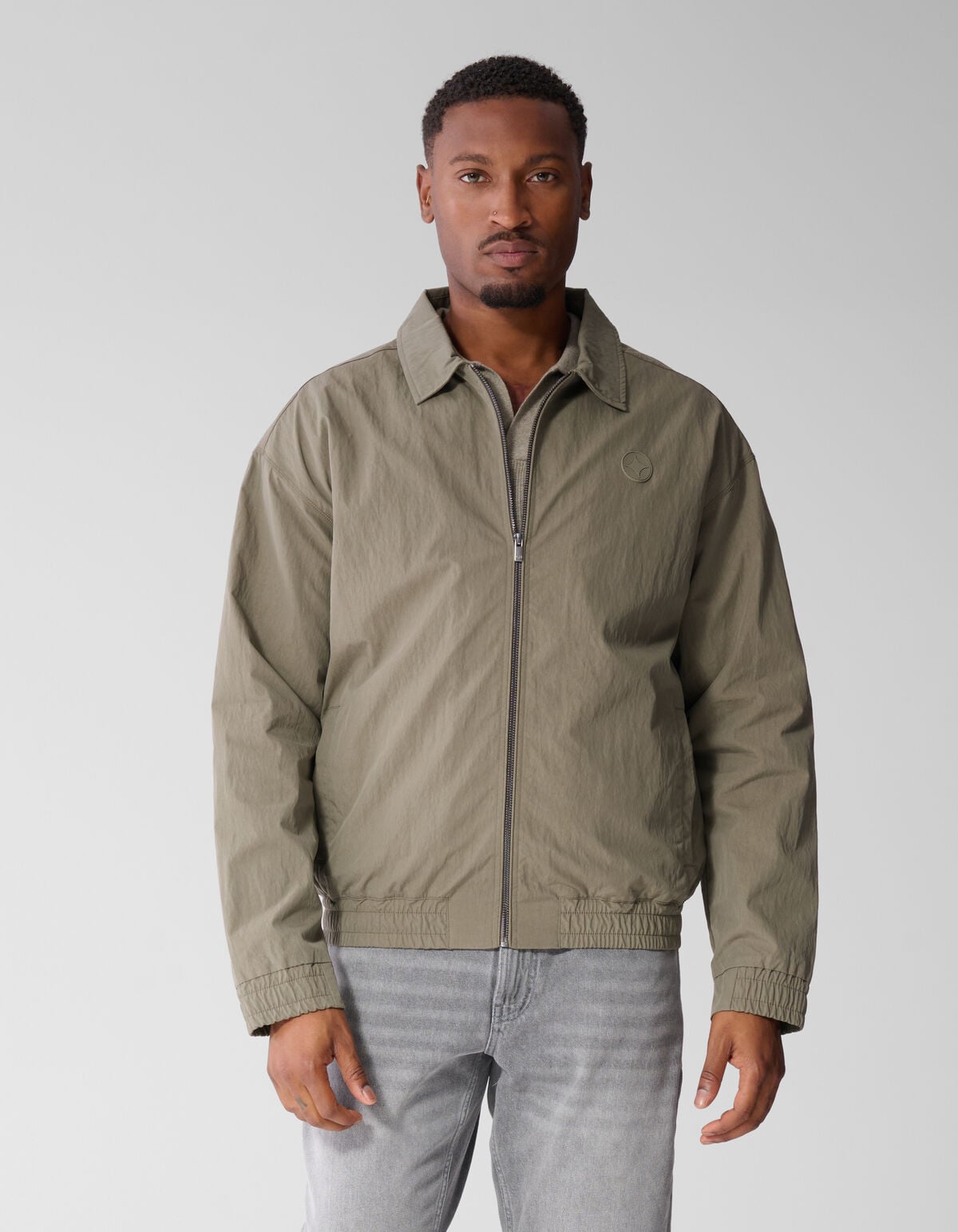 Crinkle Bomber Lichtgroen SHOEBY MEN