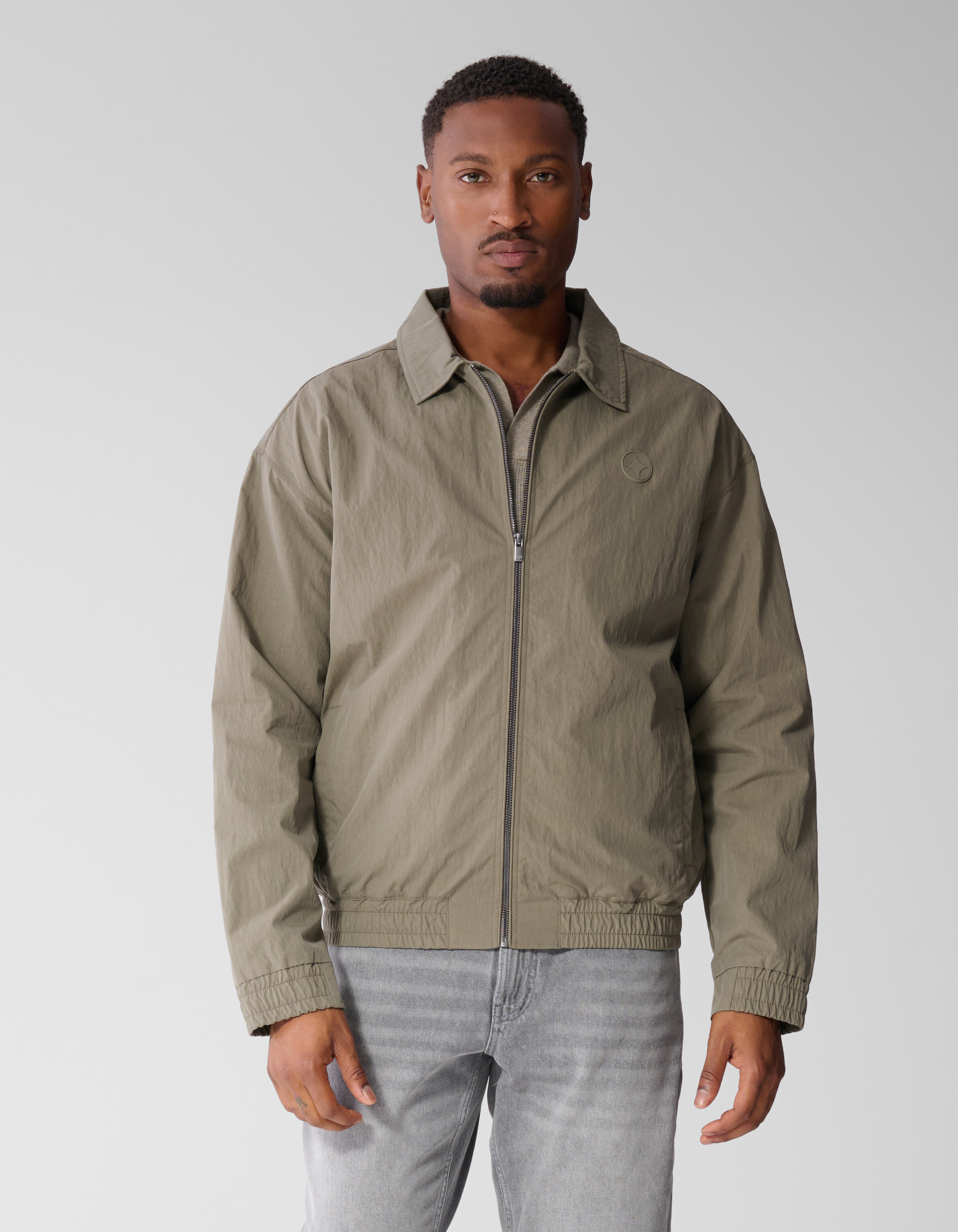 Crinkle Bomber Lichtgroen SHOEBY MEN