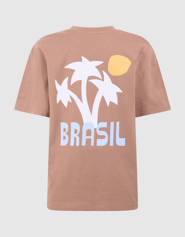 Brasil Artwork T-shirt Lichtbruin SHOEBY BOYS