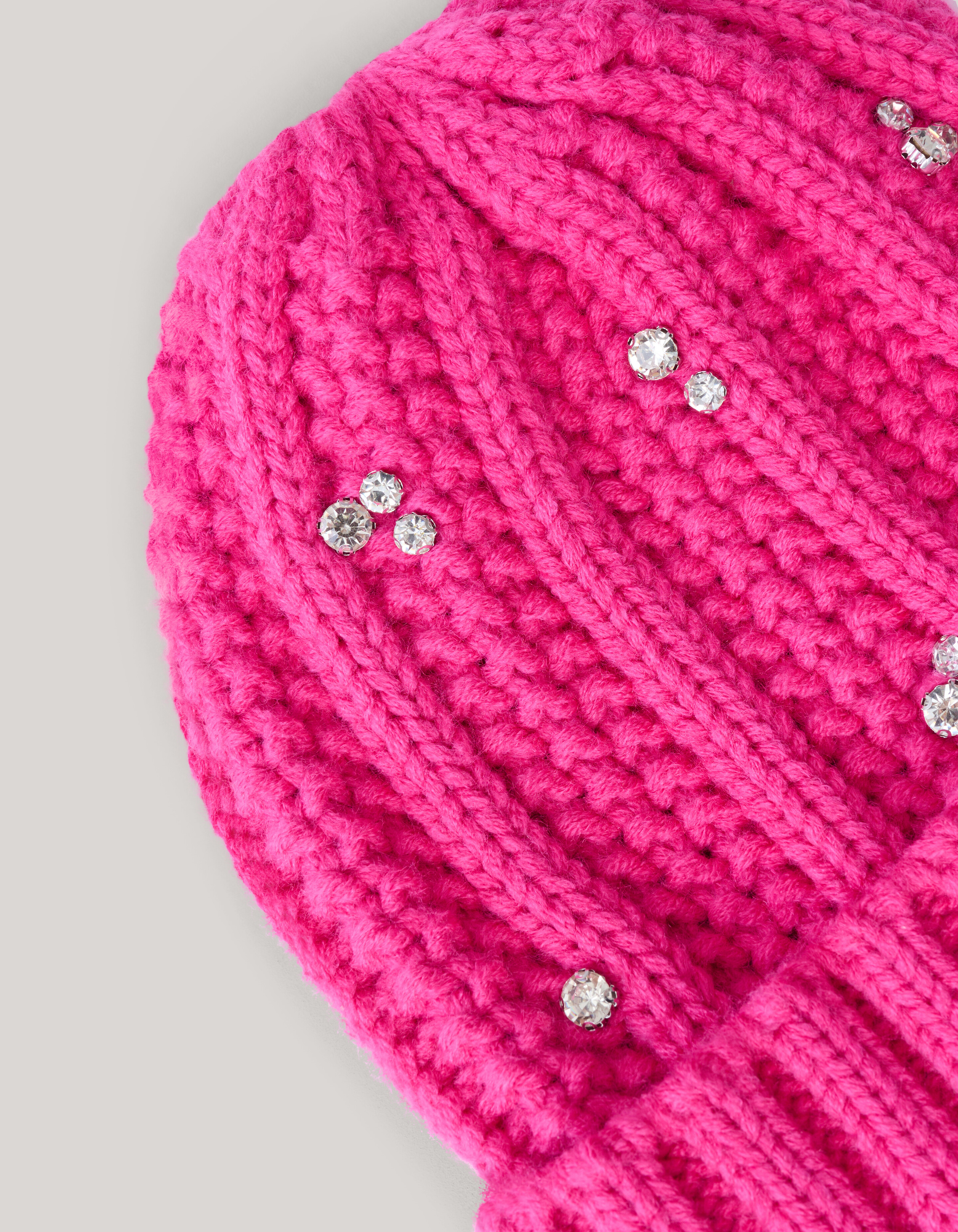 Rhinestone Beanie Roze SHOEBY ACCESSOIRES