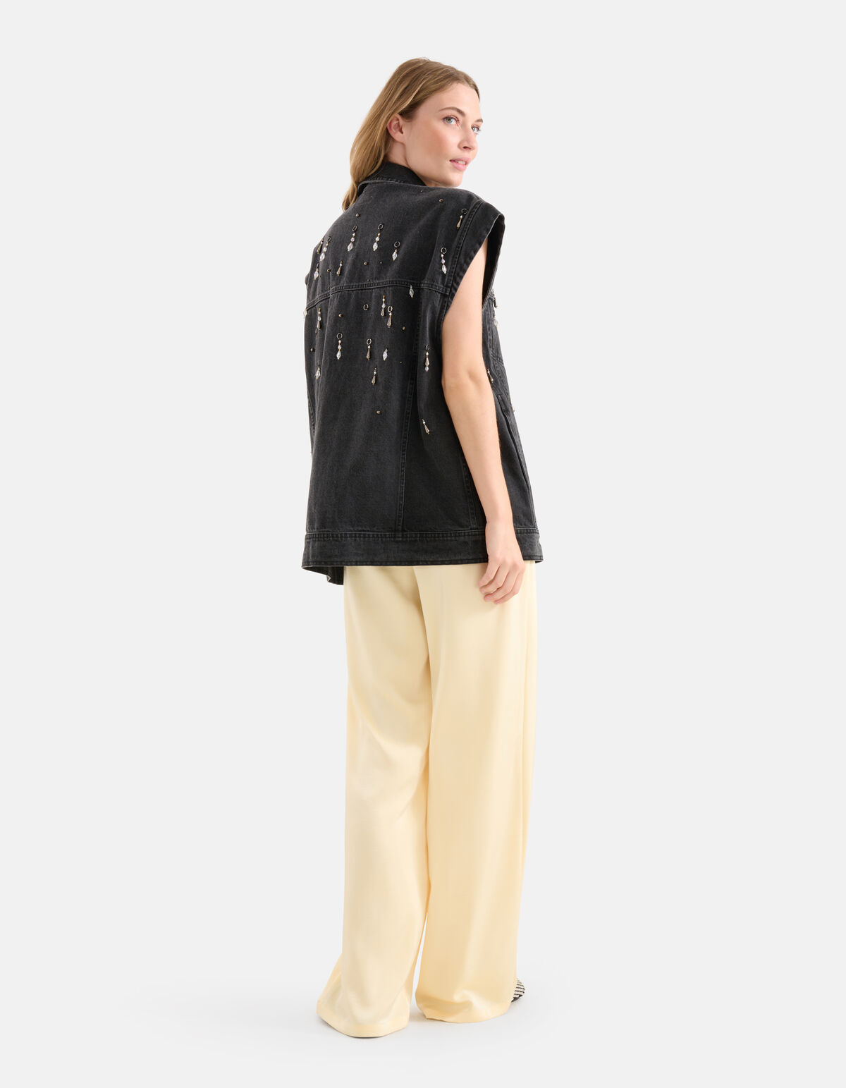 Rocky Denim Gilet Grijs | Shoeby