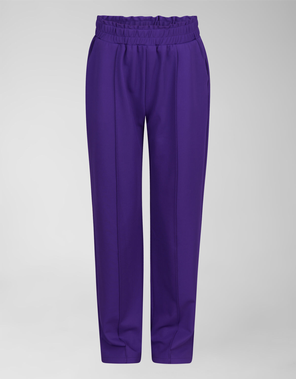 Basic Wide Leg Broek Donkerpaars SHOEBY GIRLS