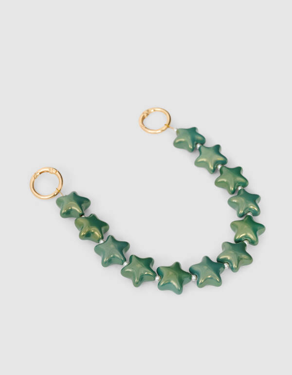 Beaded Ster Koord Groen SHOEBY ACCESSOIRES