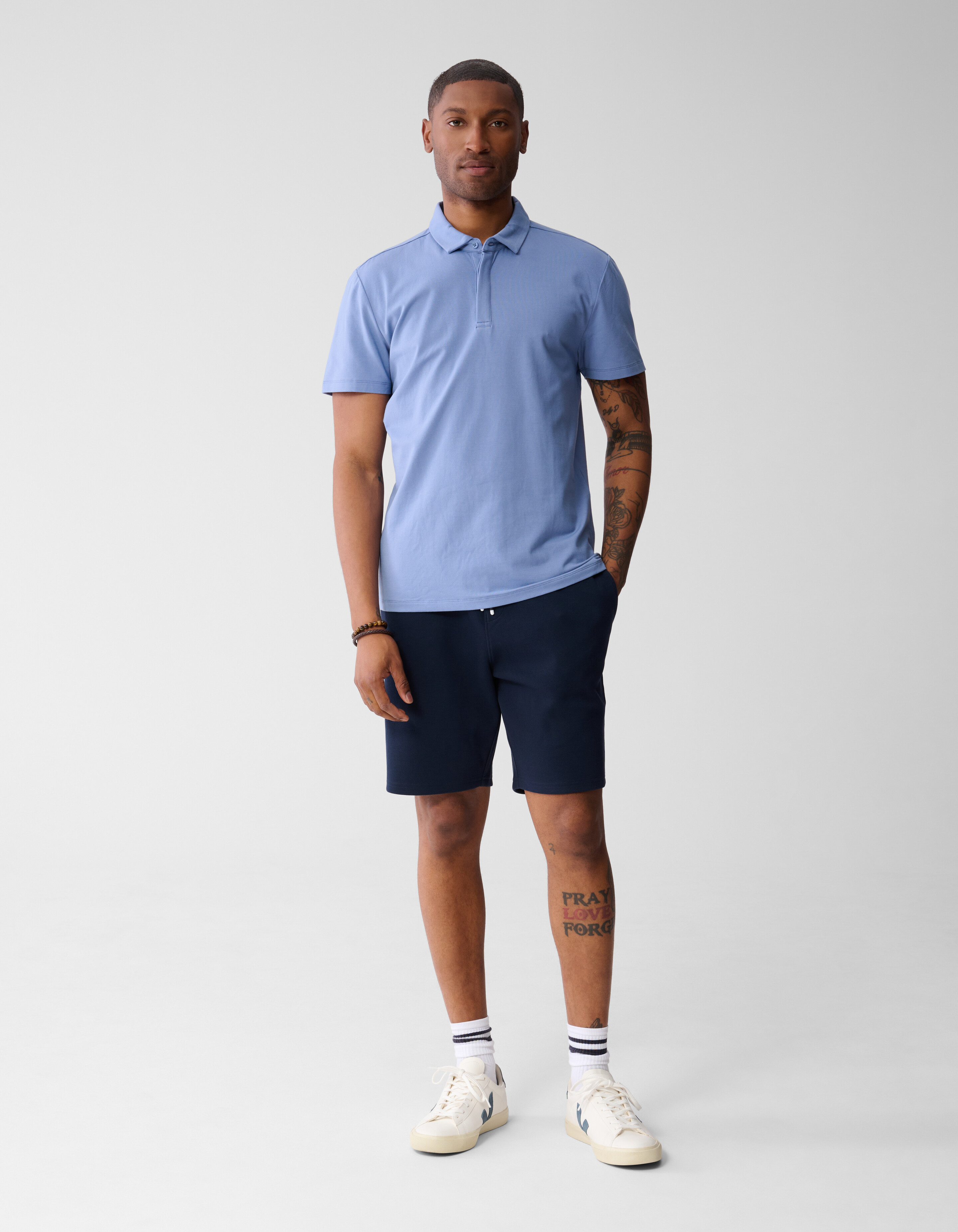 Jersey Polo Lichtblauw SHOEBY MEN