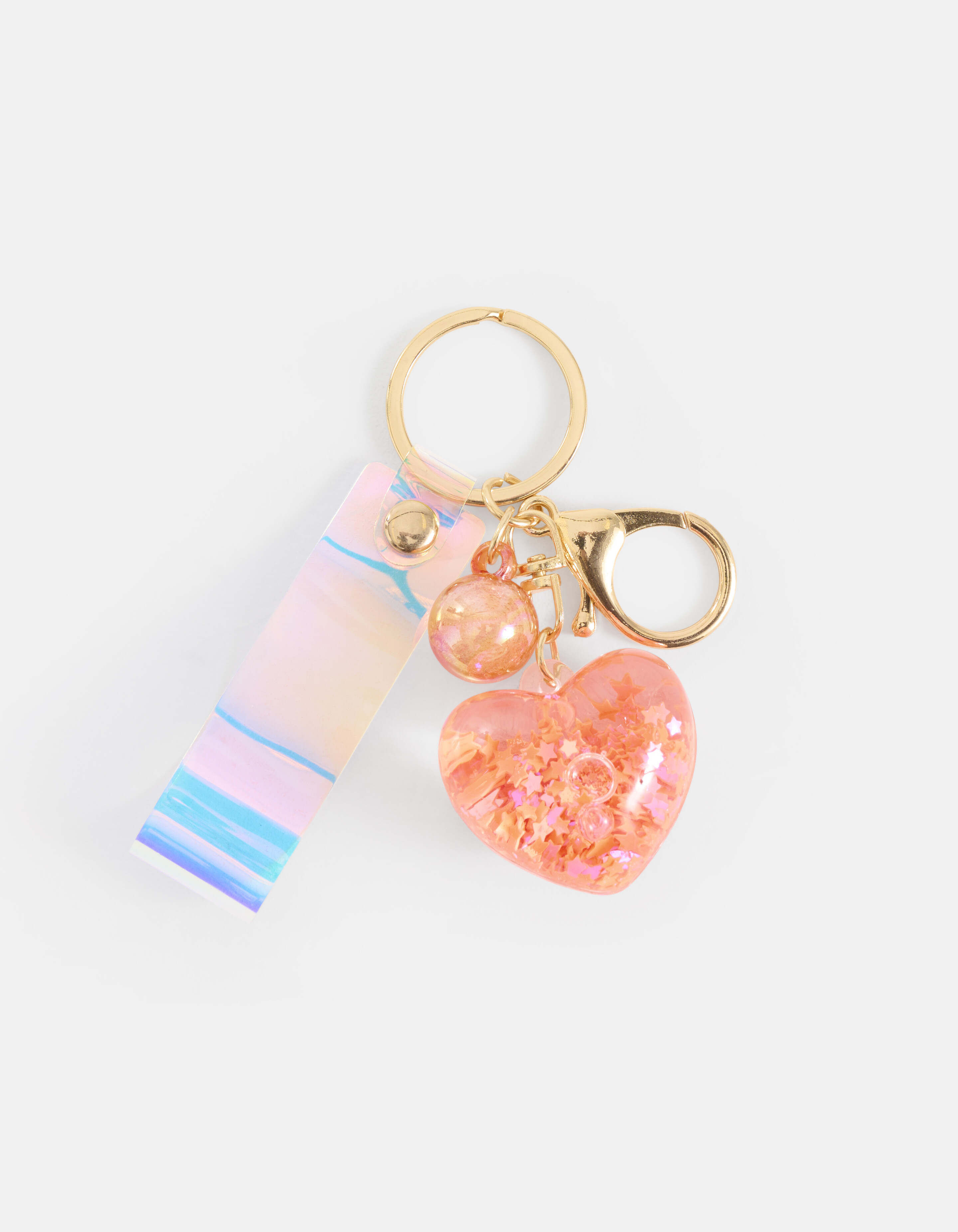 Hart Sleutelhanger Oranje SHOEBY ACCESSOIRES