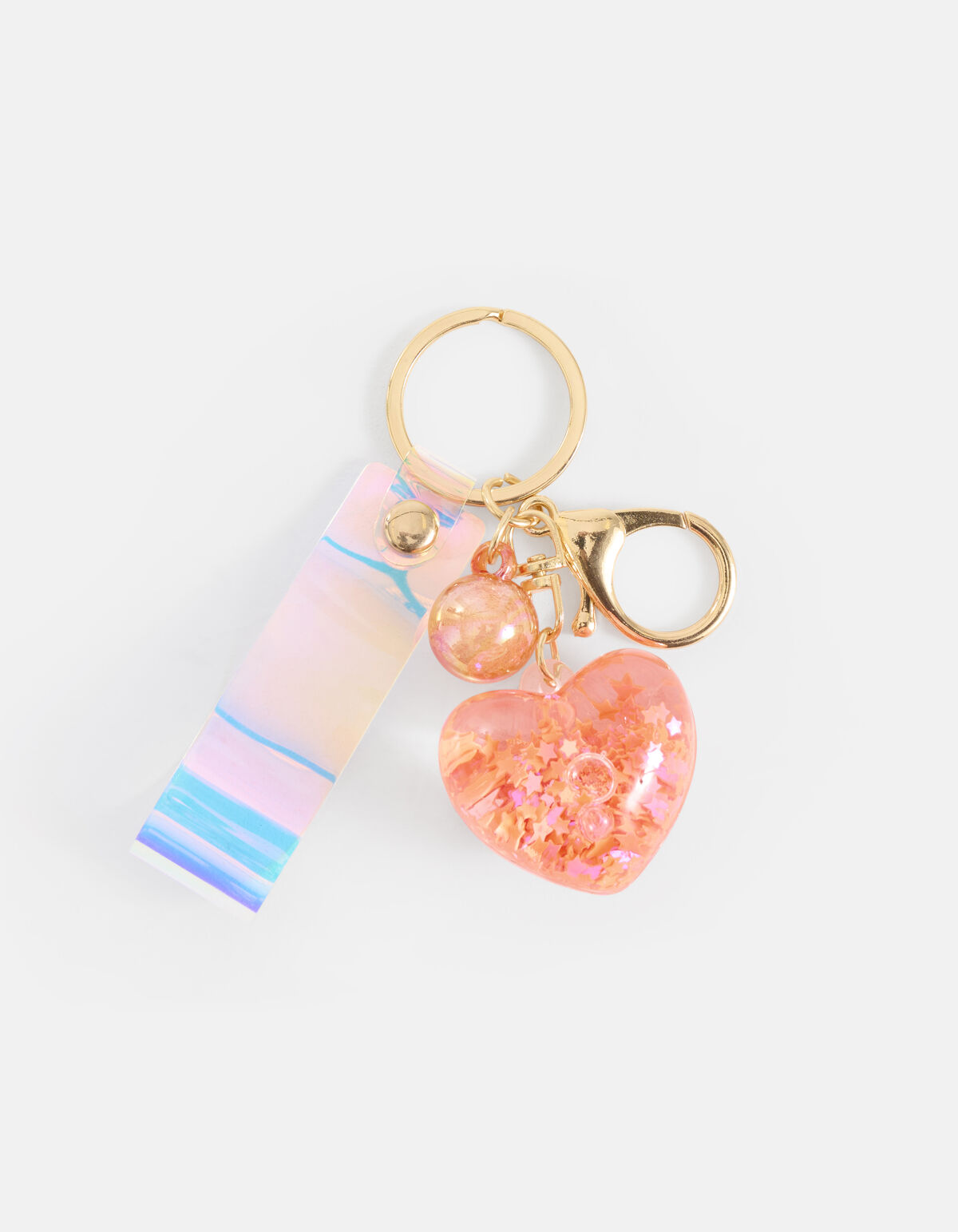 Hart Sleutelhanger Oranje SHOEBY ACCESSOIRES