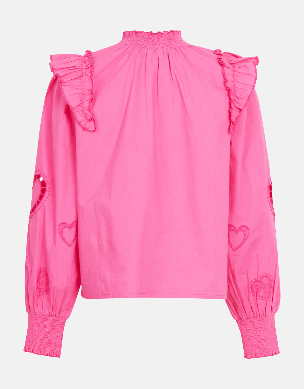 Poplin Embroidery Blouse Roze SHOEBY GIRLS