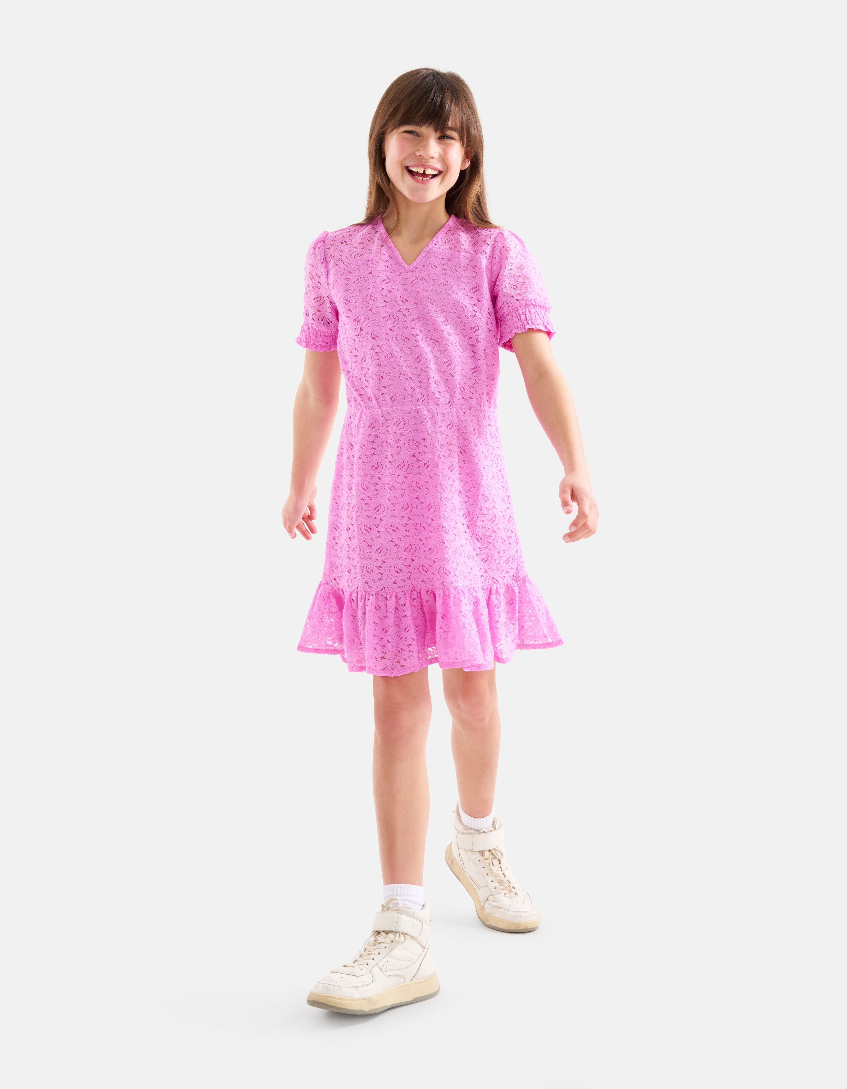Kanten Jurk Roze SHOEBY GIRLS