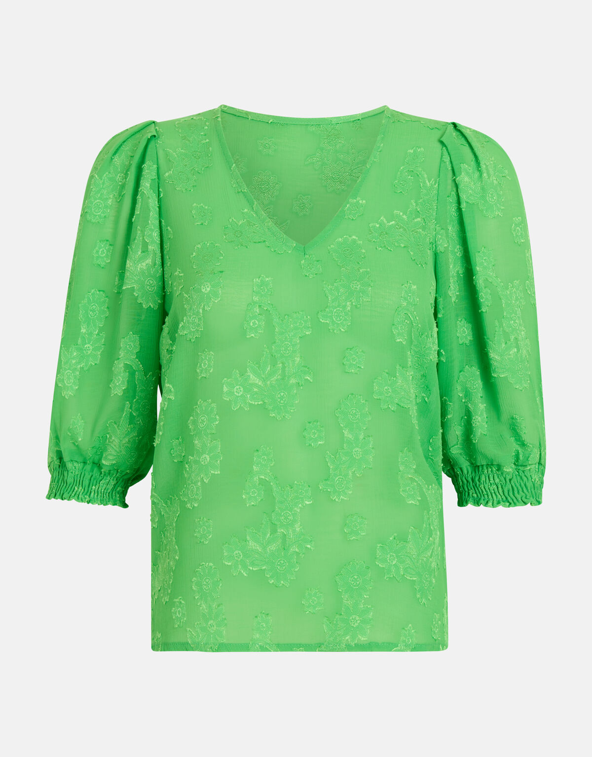 Chiffon Top Groen SHOEBY WOMEN