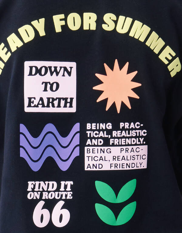 Artwork T-shirt Zwart SHOEBY BOYS