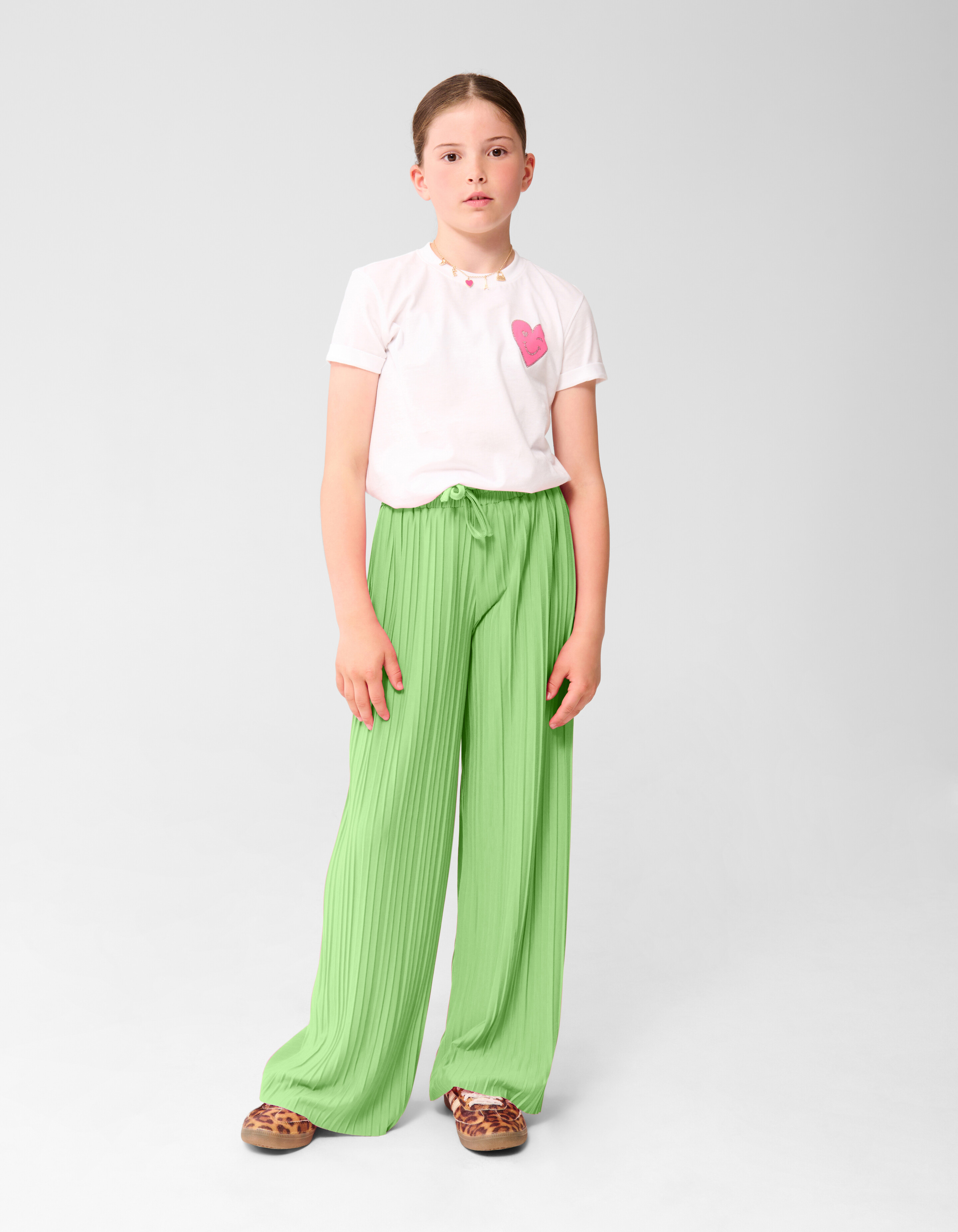 Plissé Broek Lichtgroen SHOEBY GIRLS