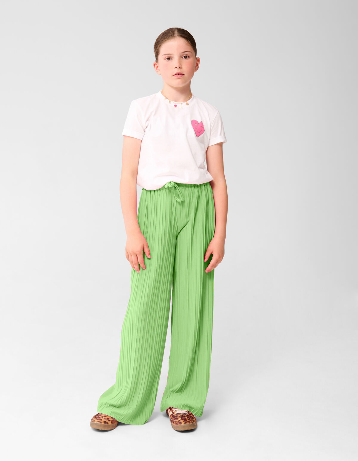 Plissé Broek Lichtgroen SHOEBY GIRLS