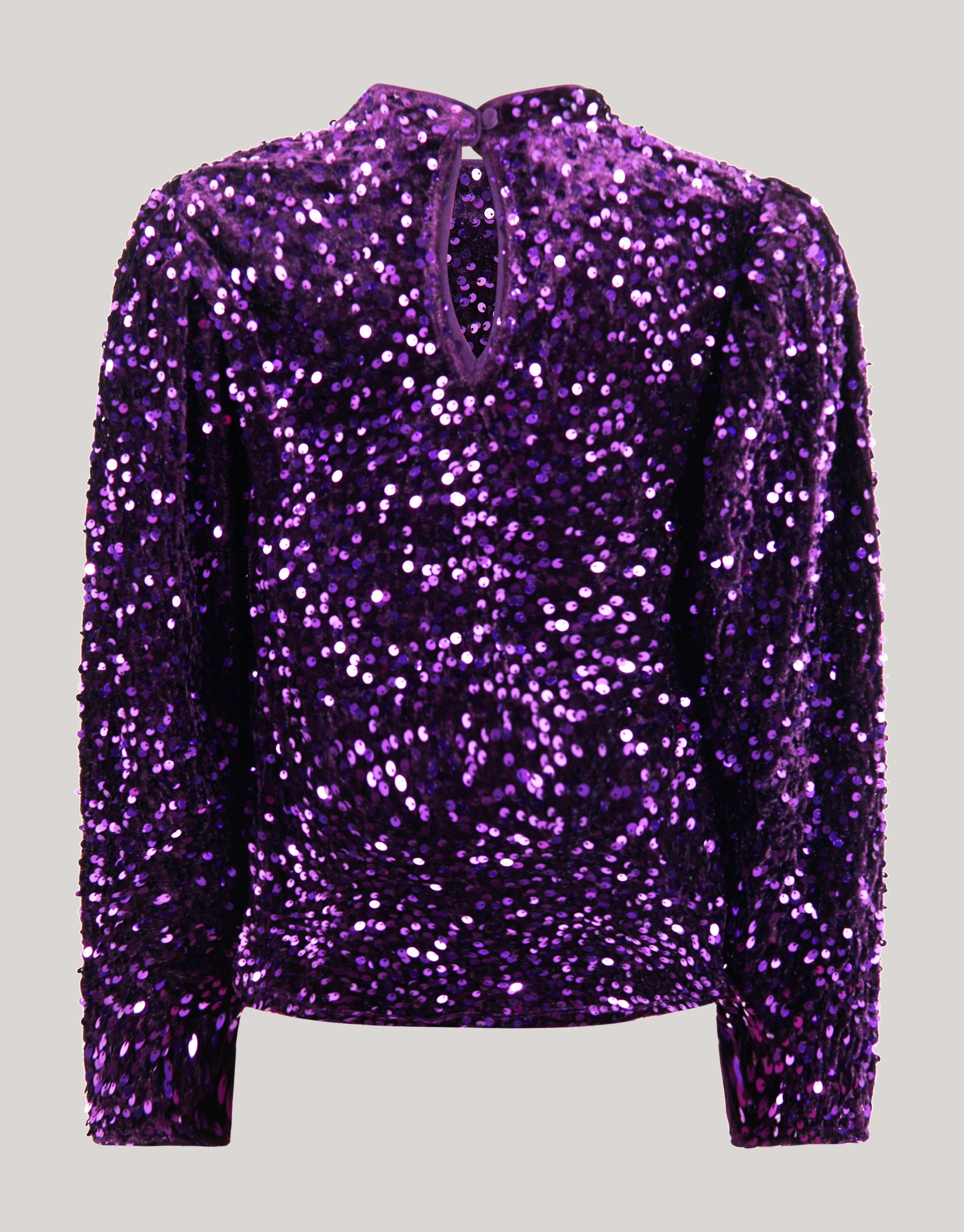Velvet Pailletten Top Paars SHOEBY GIRLS