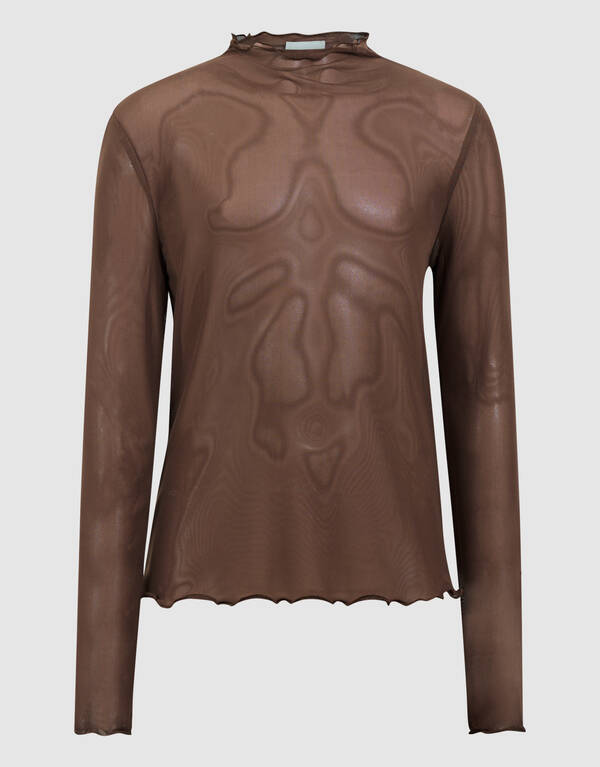 Mesh Top bruin SHOEBY GIRLS