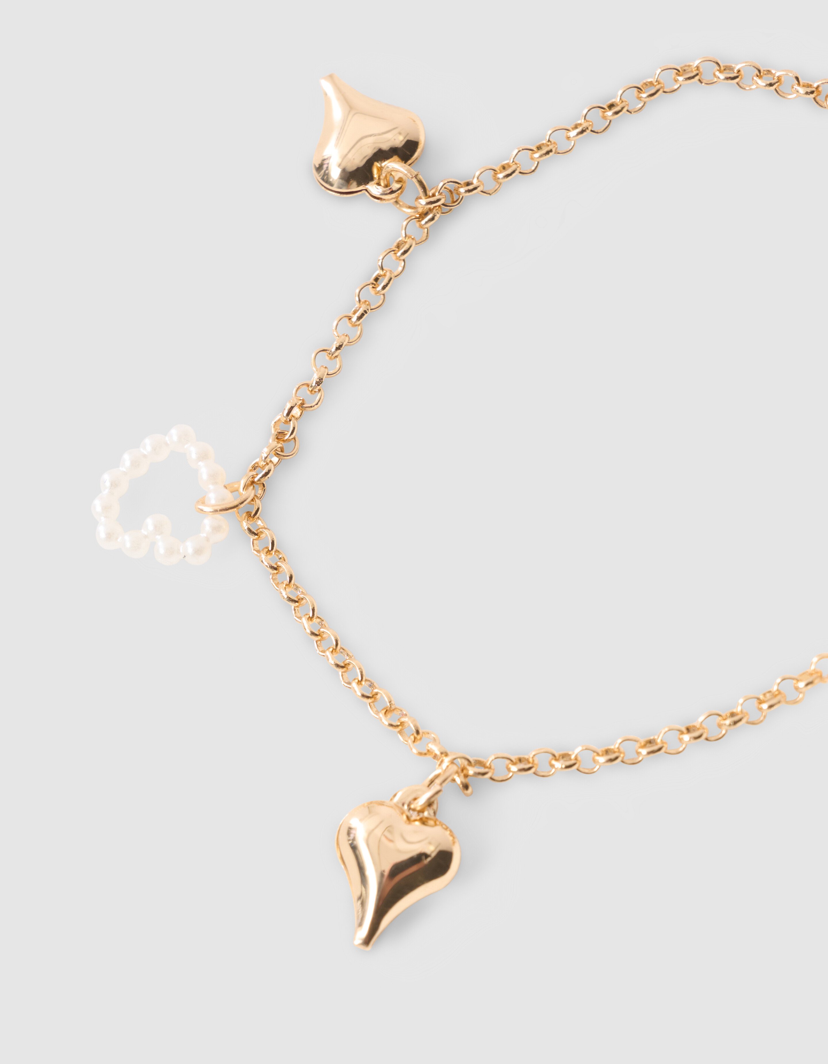 Parel Heart Armband Goud SHOEBY ACCESSOIRES