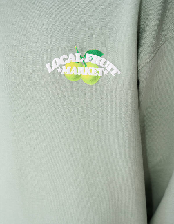 Market Artwork Hoodie Lichtgroen SHOEBY BOYS