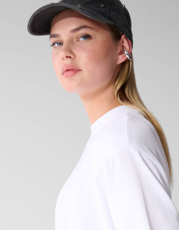 Split T-shirt Wit SHOEBY WOMEN