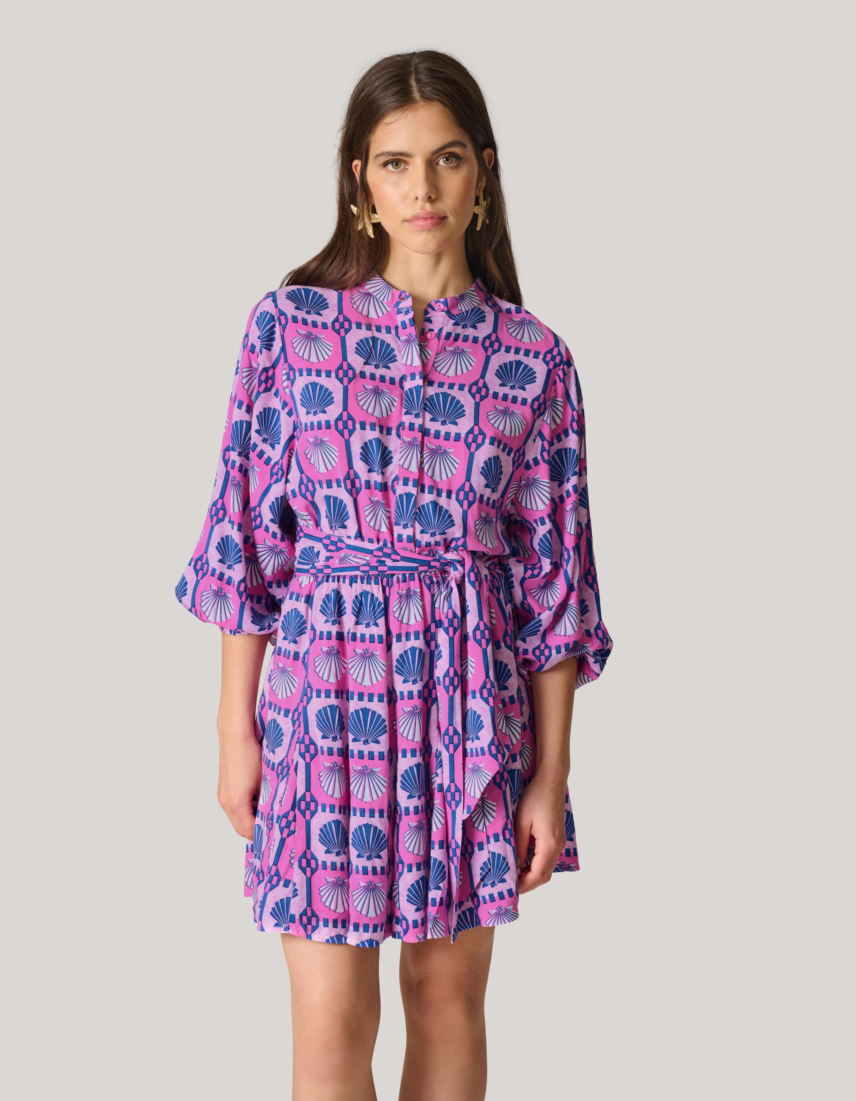 Printed Mini Jurk Roze SHOEBY WOMEN