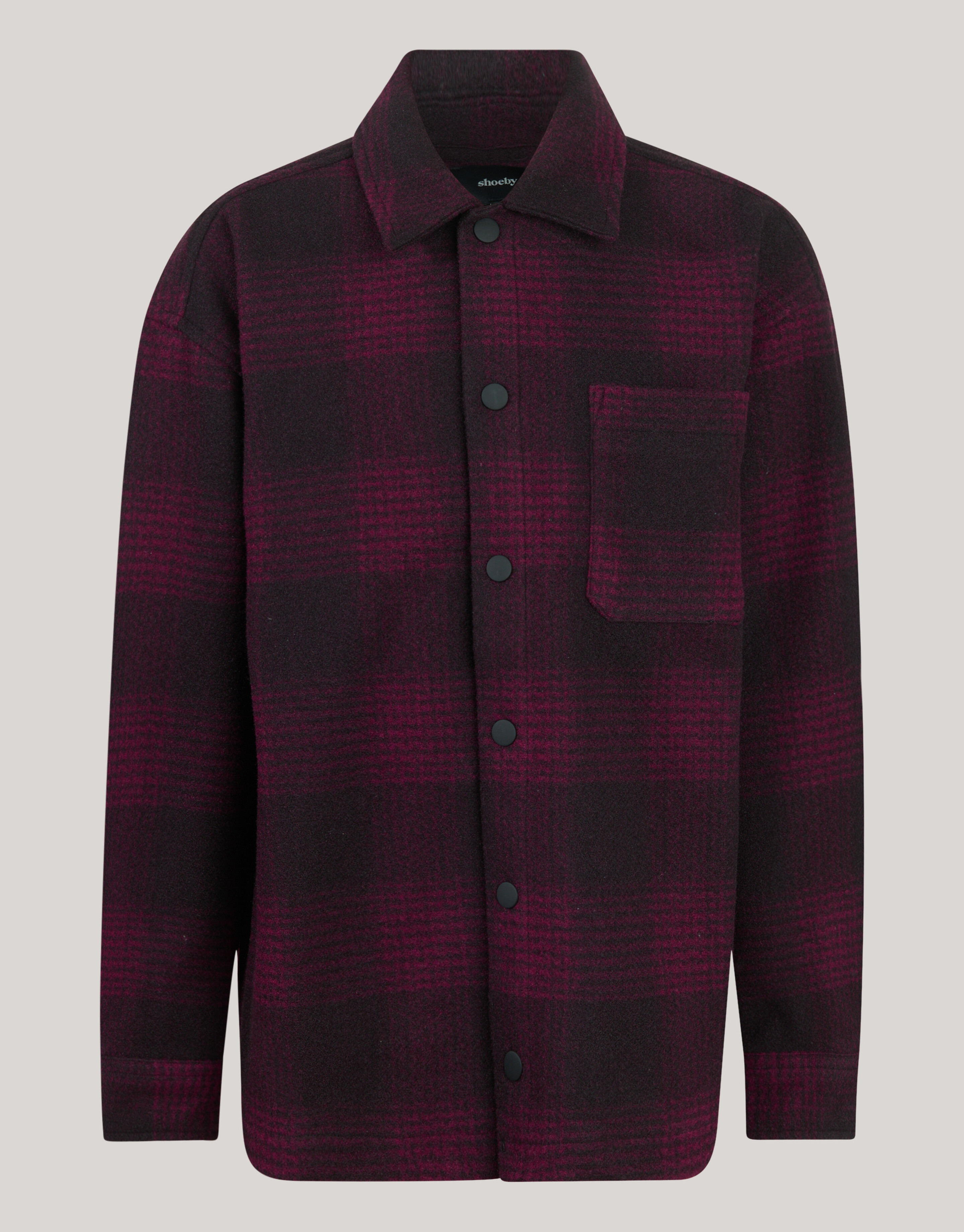 Ruiten Overshirt Donkerrood SHOEBY BOYS
