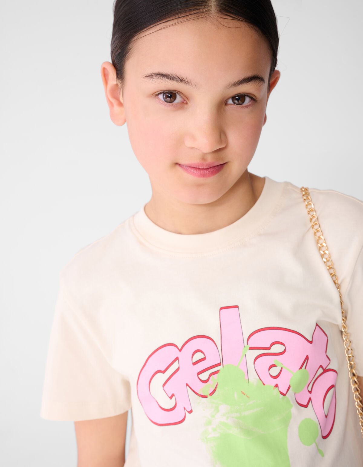 Gelato Artwork T-shirt Gebroken Wit SHOEBY GIRLS