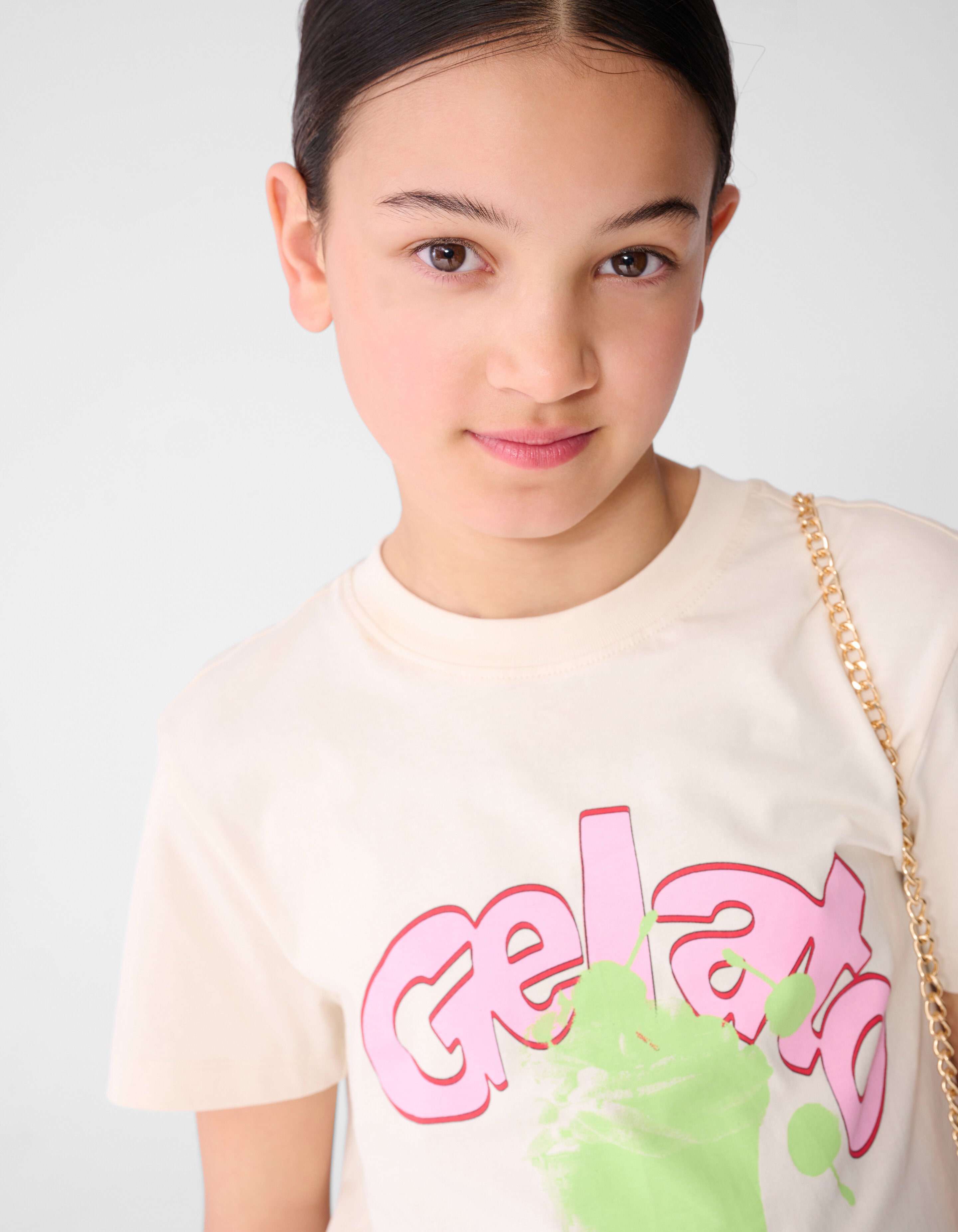 Gelato Artwork T-shirt Gebroken Wit SHOEBY GIRLS