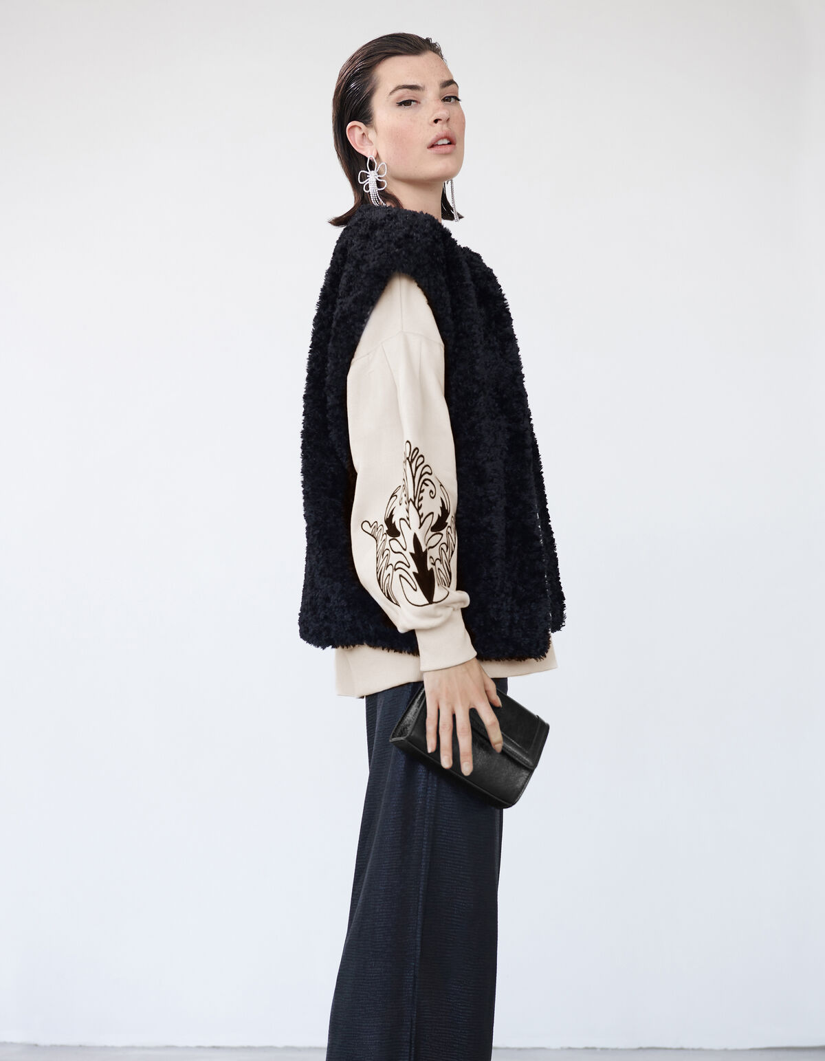 Embroidery Sweater Gebroken Wit SHOEBY WOMEN