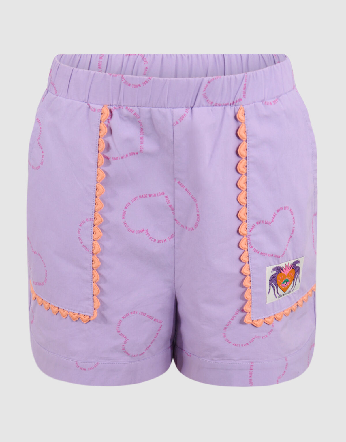 Printed Tape Short Lichtpaars SHOEBY GIRLS