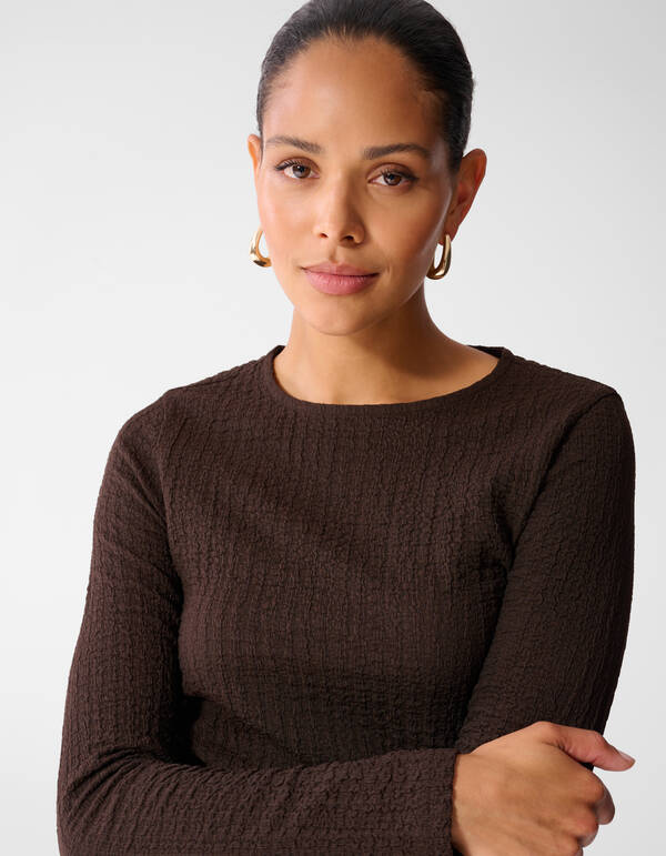 Asymmetrische Top Donkerbruin SHOEBY WOMEN