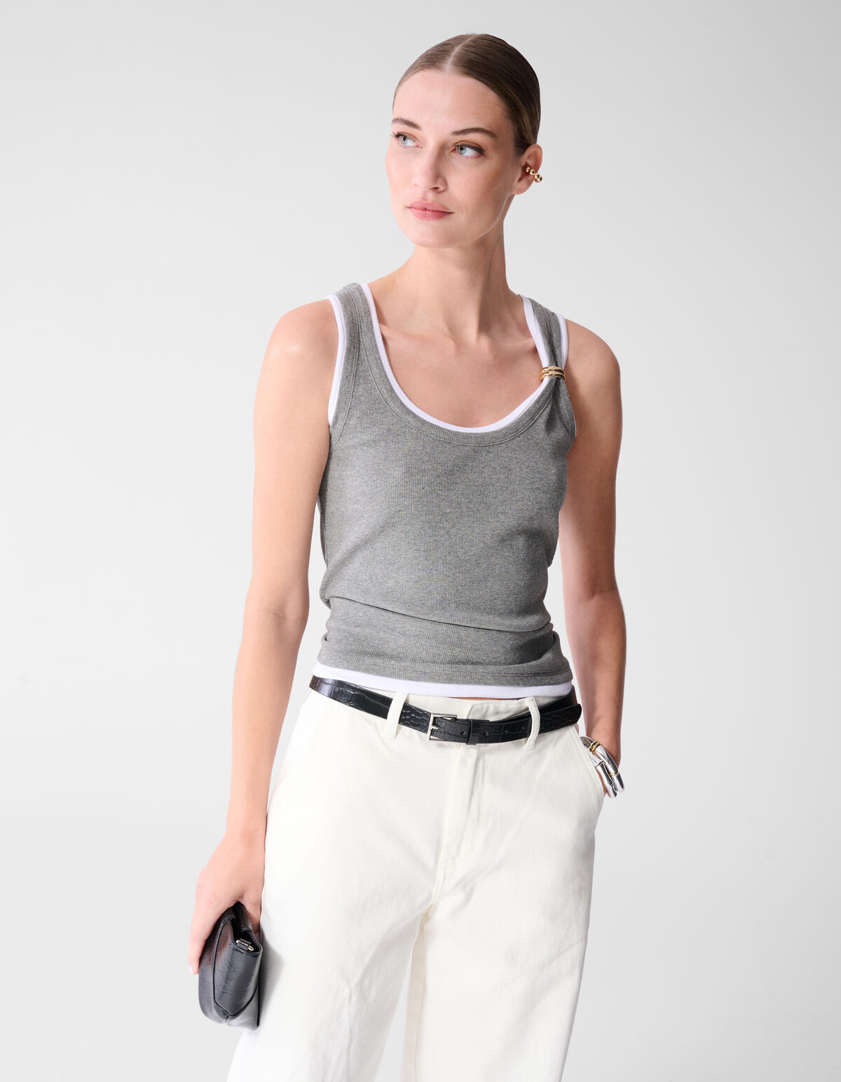 Double Singlet Lichtgrijs SHOEBY WOMEN