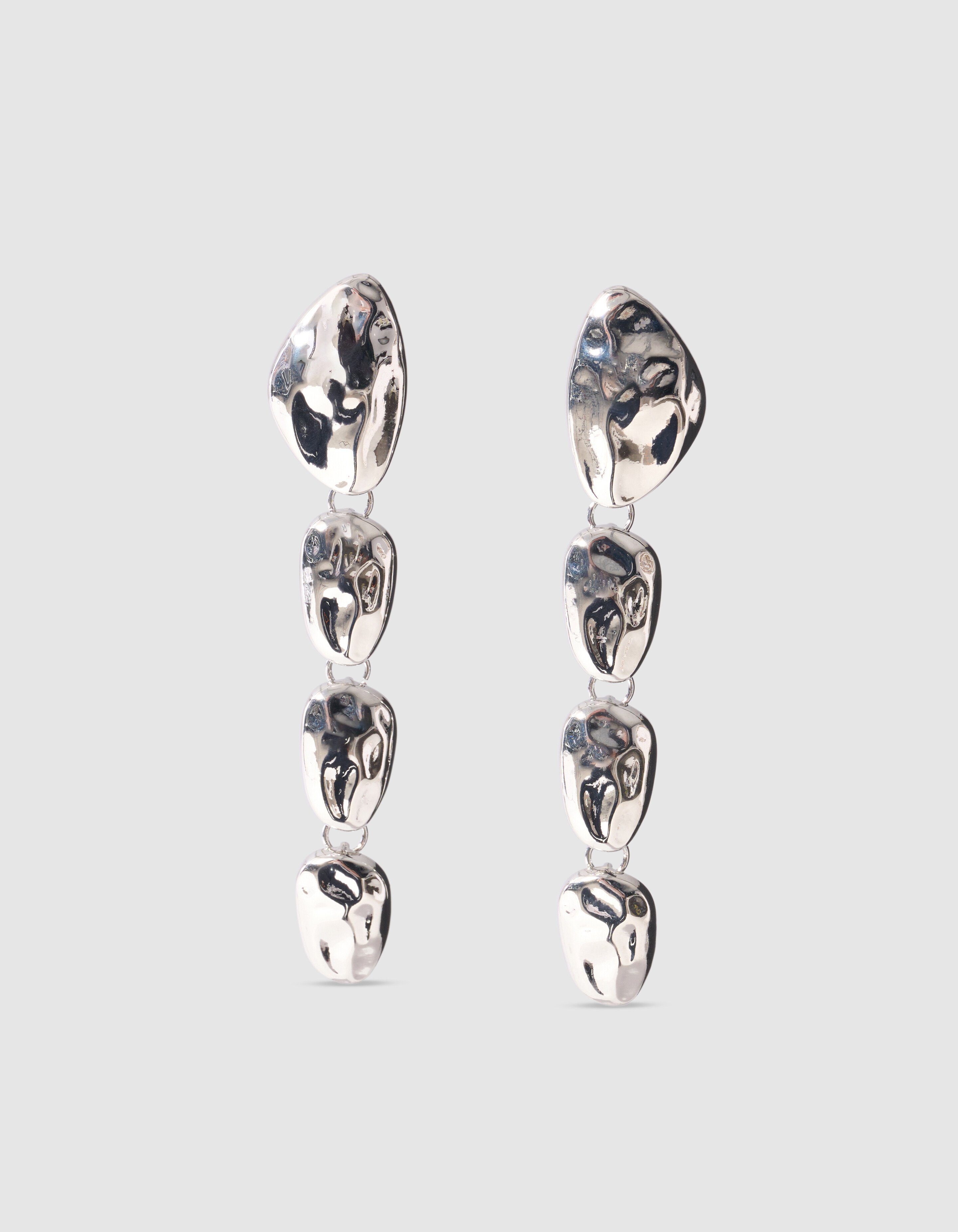 Hanging Stone Oorbellen Zilver SHOEBY ACCESSOIRES