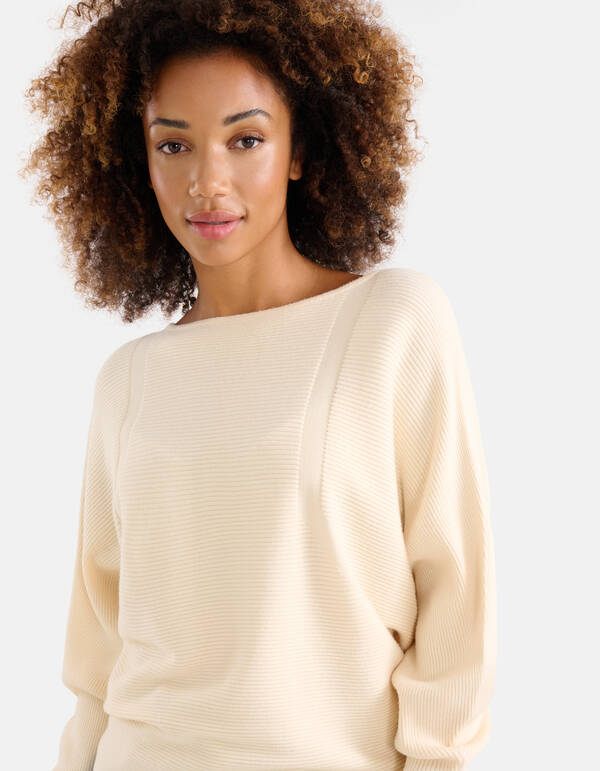 Oversized Trui Gebroken Wit SHOEBY WOMEN