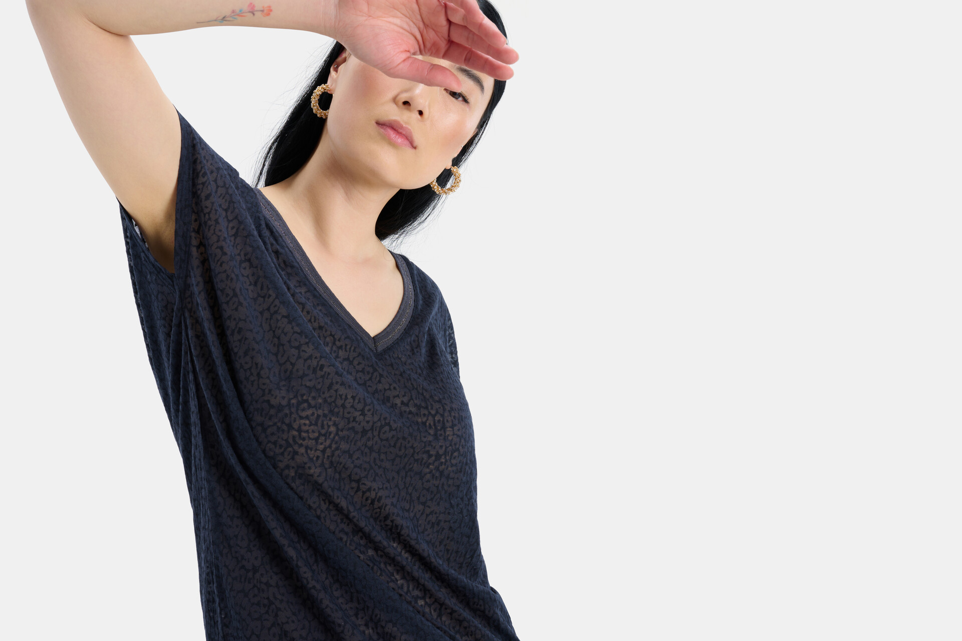 Leopard Burn Out T-shirt EKSEPT
