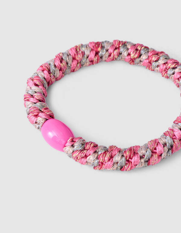 Lurex Haarelastiek Roze SHOEBY ACCESSOIRES