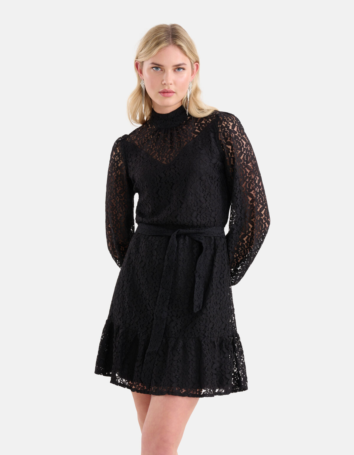 Kanten Jurk Zwart SHOEBY WOMEN