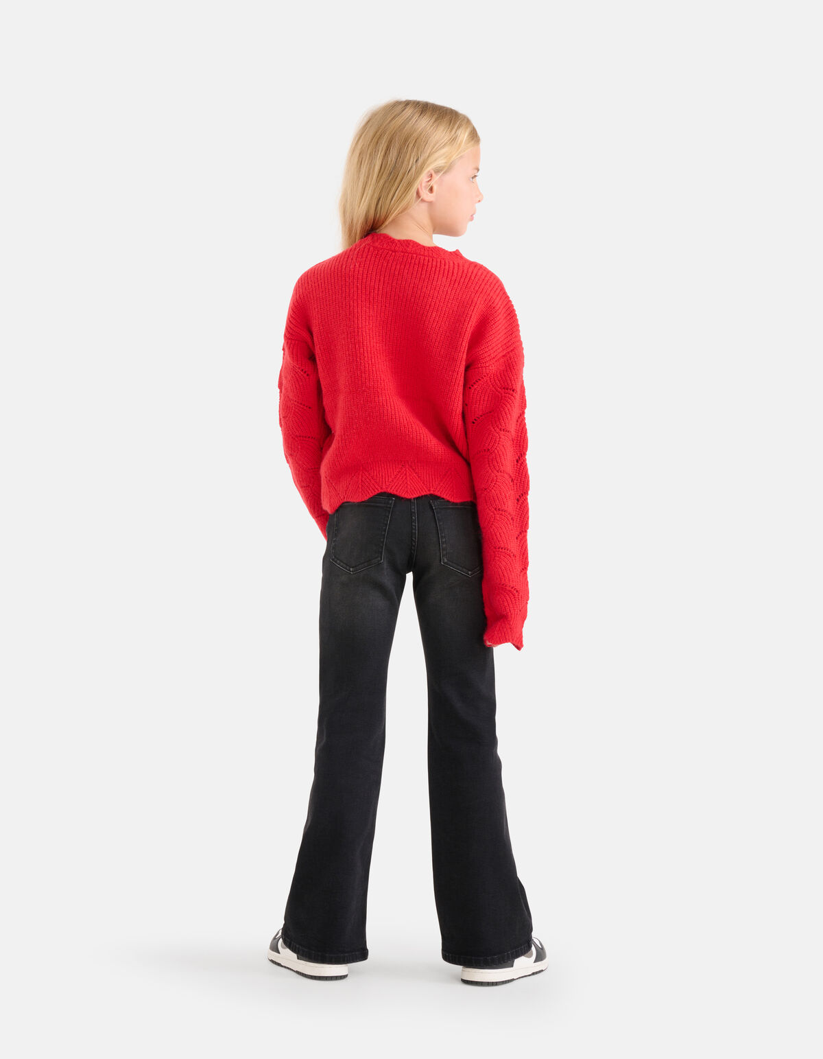 Opengewerkte Trui Rood SHOEBY GIRLS