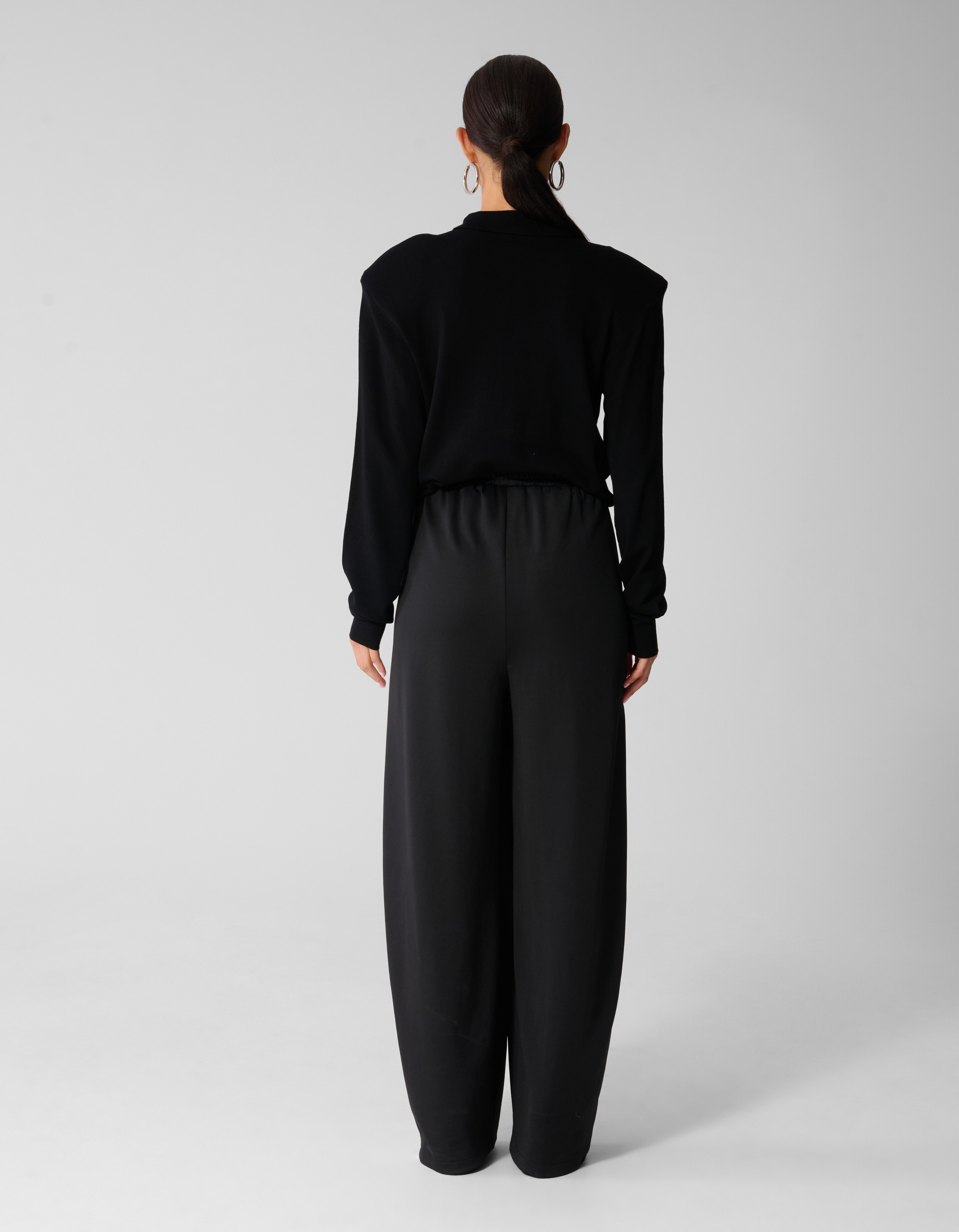 Front Zipper Barrel Fit Broek Zwart SHOEBY WOMEN
