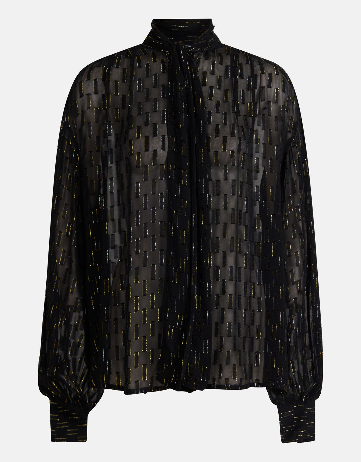 Chiffon Blouse Zwart SHOEBY WOMEN