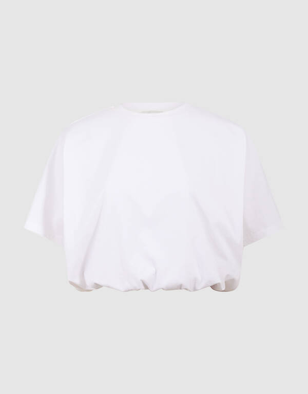 Oversized Balloon T-shirt Wit SHOEBY WOMEN
